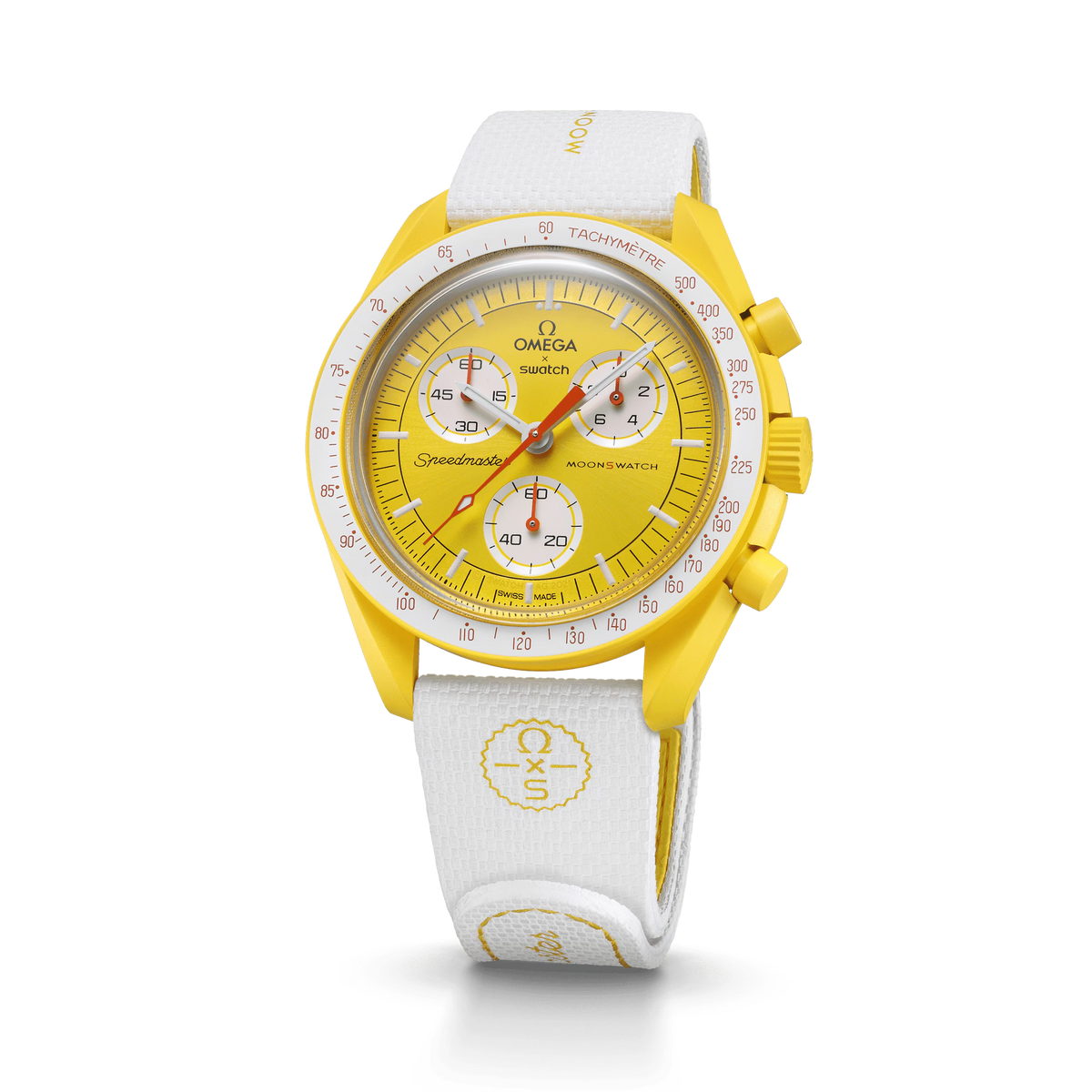 MOONSWATCH WHITE/YELLOW RUBBER
