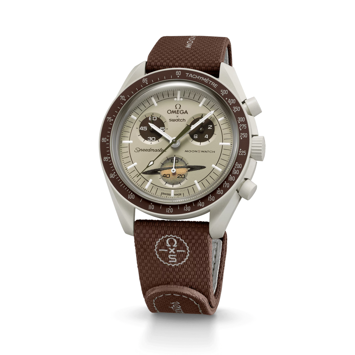 MOONSWATCH BROWN/BEIGE RUBBER