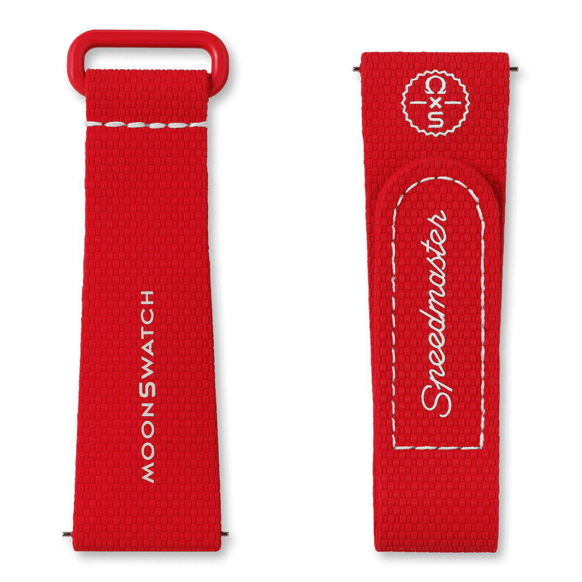 MOONSWATCH RED/WHITE RUBBER