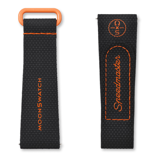 MOONSWATCH BLACK/ORANGE RUBBER