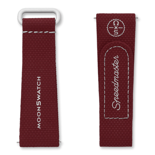 MOONSWATCH BORDEAUX/LIGHT GREY RUBBER