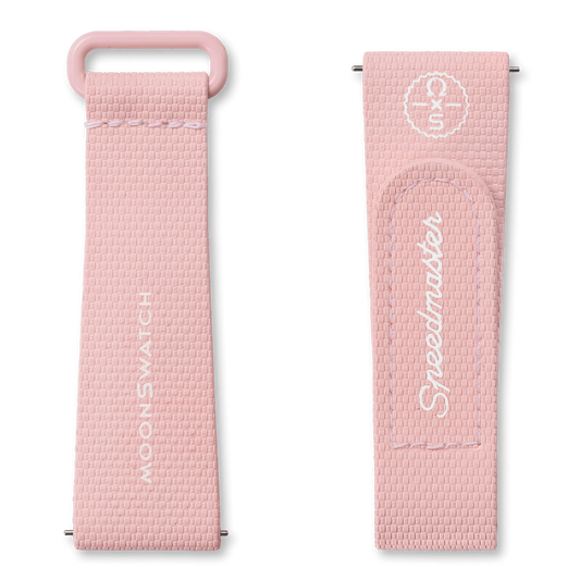 MOONSWATCH LIGHT PINK/WHITE RUBBER