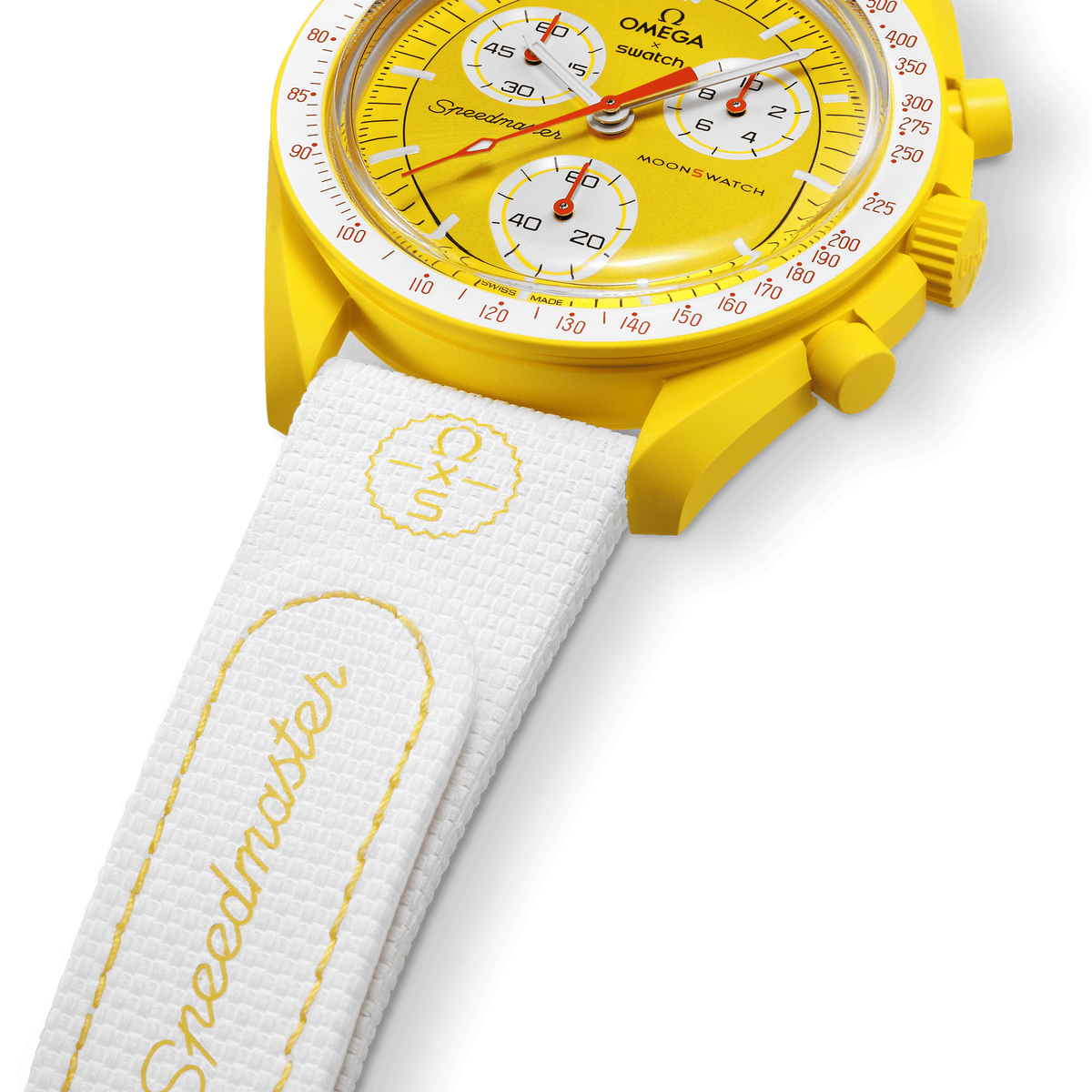 MOONSWATCH WHITE/YELLOW RUBBER