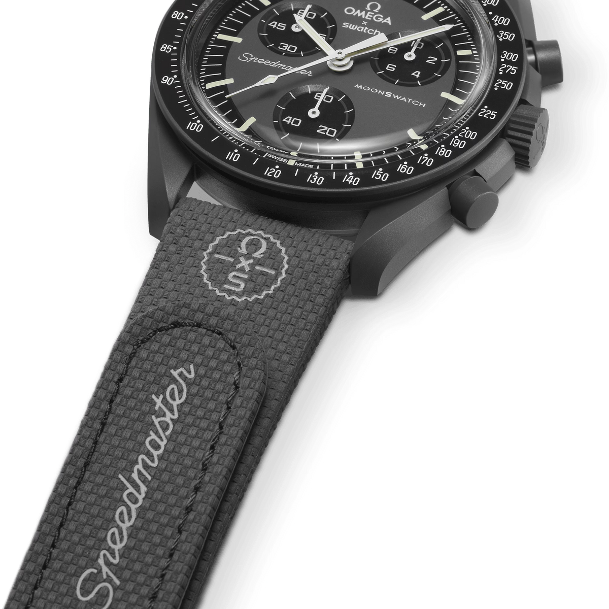 MOONSWATCH DARK GREY/BLACK RUBBER