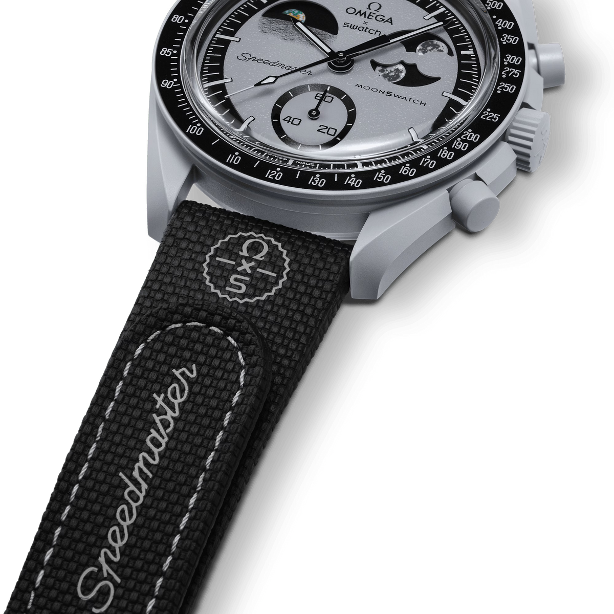 MOONSWATCH BLACK/GREY RUBBER