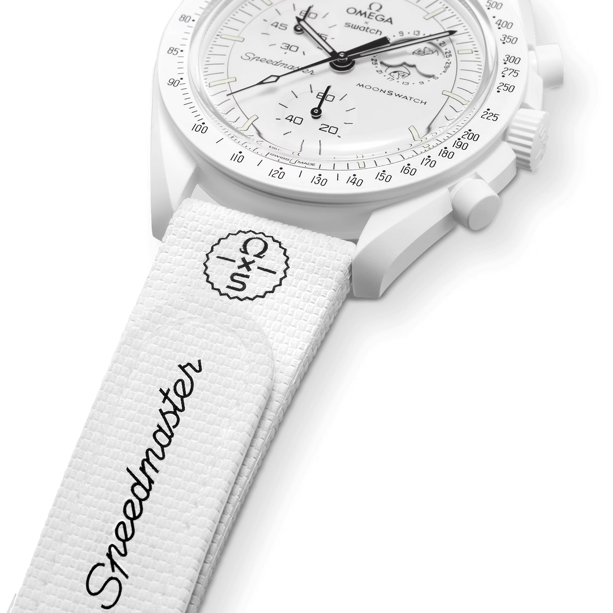MOONSWATCH WHITE/WHITE RUBBER