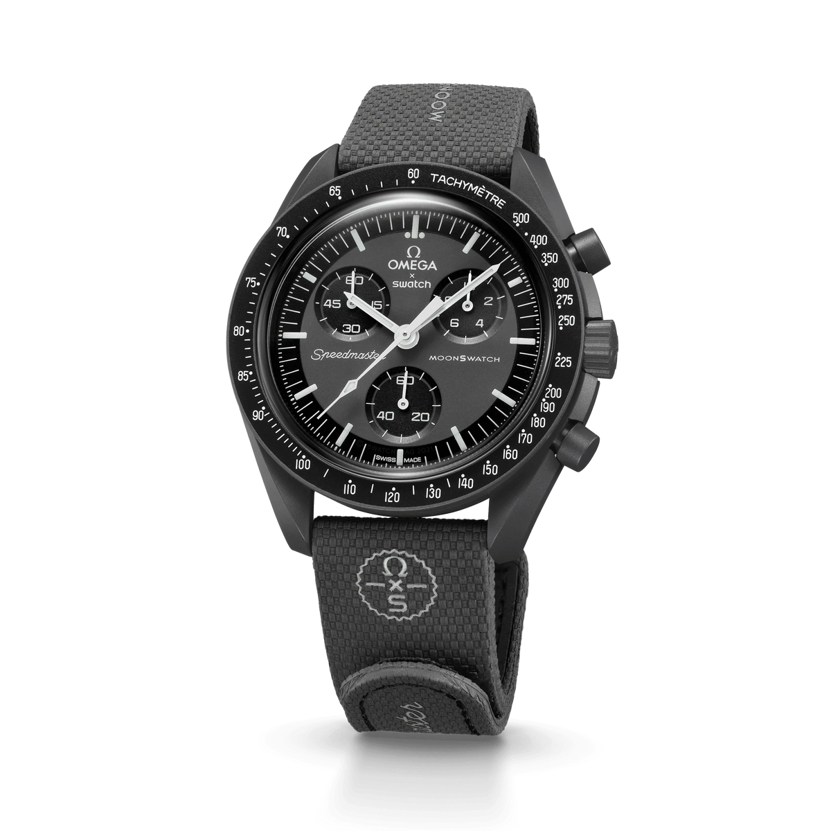 MOONSWATCH DARK GREY/BLACK RUBBER