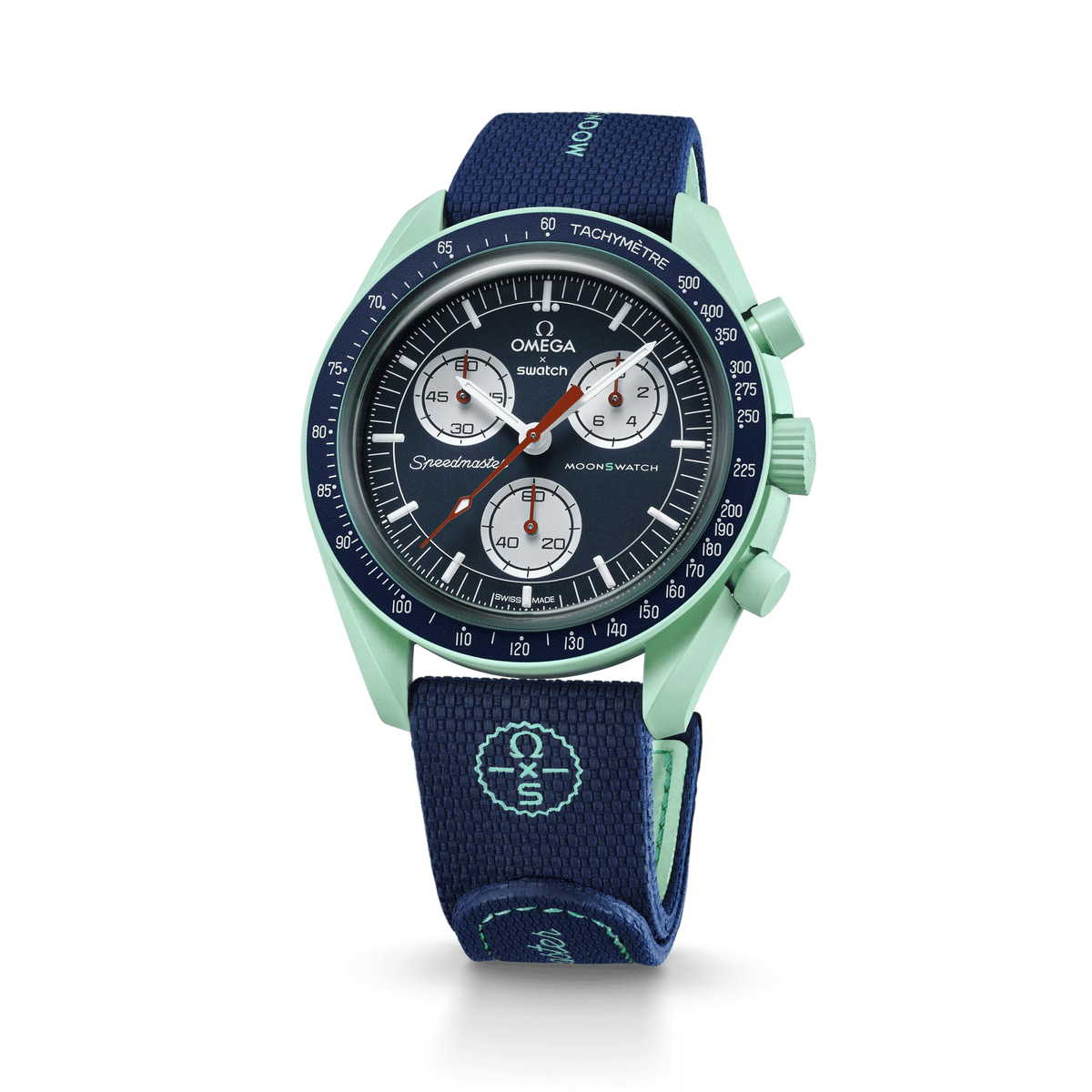 MOONSWATCH DARK BLUE/GREEN RUBBER