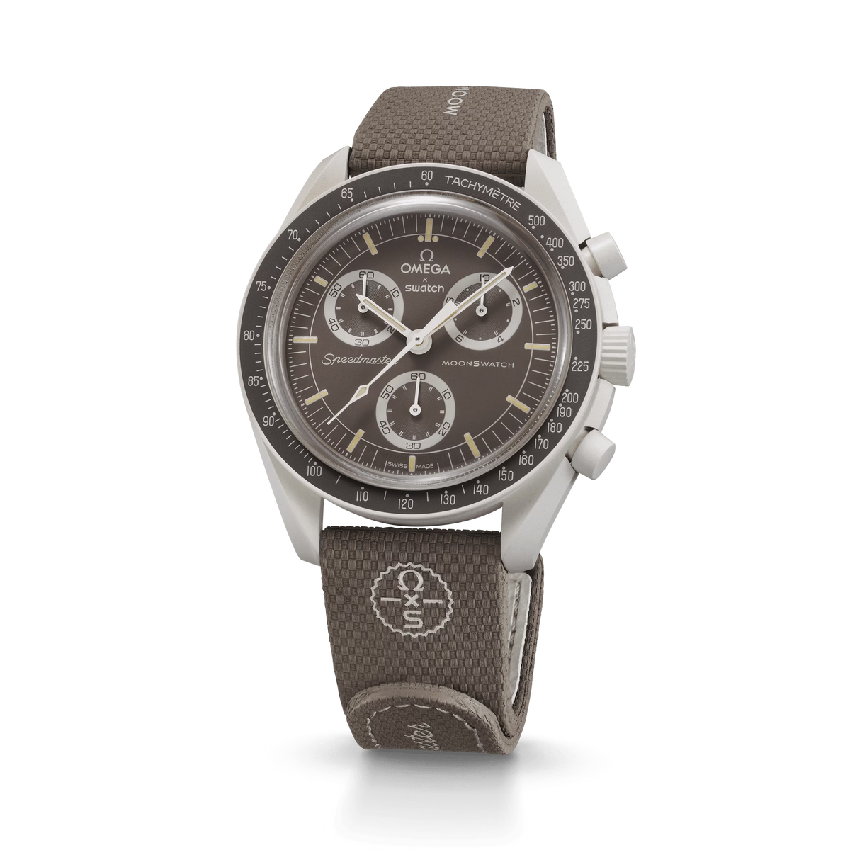 MOONSWATCH DARK BROWN/SAND RUBBER